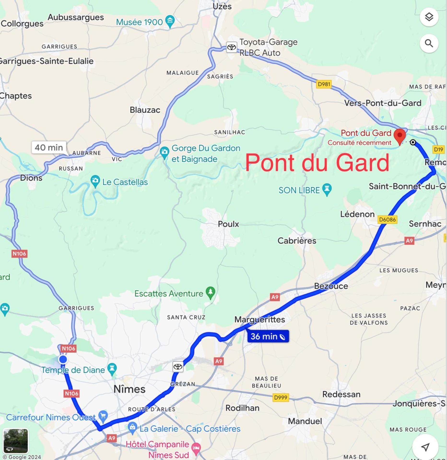 Mazet Proche Golf Villa Nîmes Eksteriør bilde